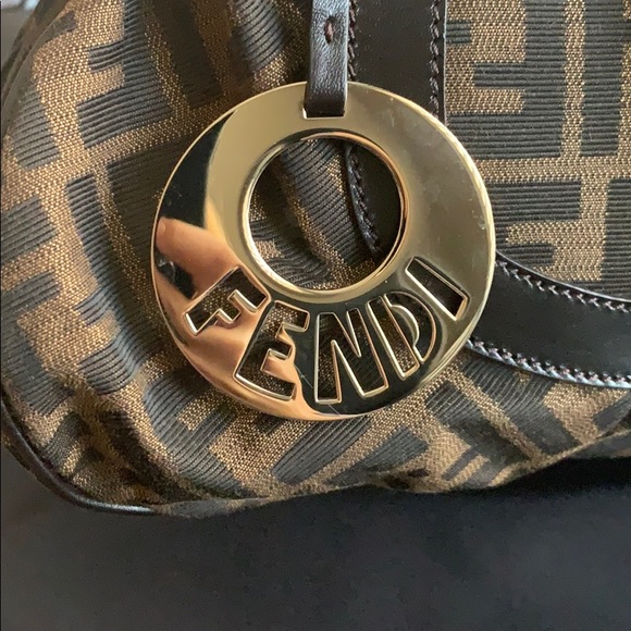 Fendi Tobacco Zucca Print Canvas Chef Large Tote - Picture 3 of 11